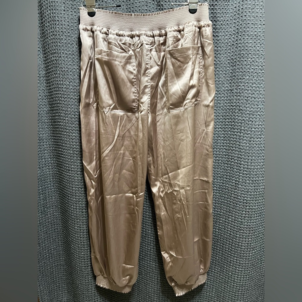 Zenobia Satin Drawstring Pants 3XL Champagne Color - Picture 6 of 6